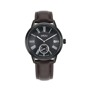 Orzu Watches - ORZU Analog Off Set Black Dial Men's Watch