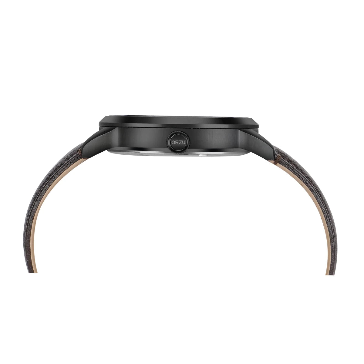 Orzu Watches - ORZU Analog Off Set Black Dial Men's Watch