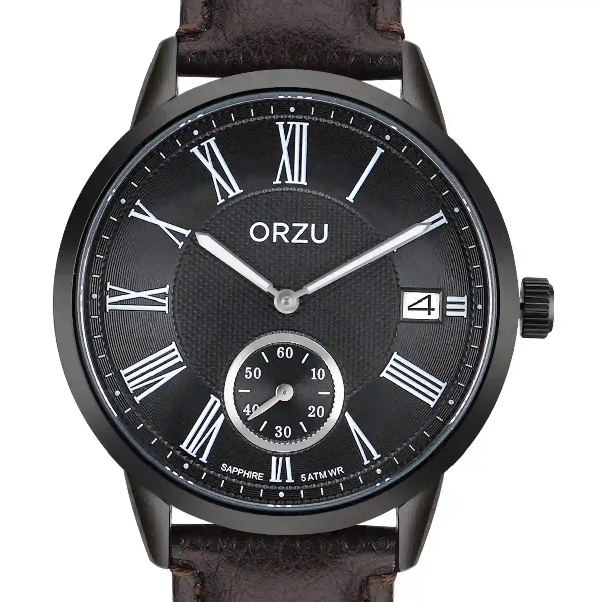 Orzu Watches - ORZU Analog Off Set Black Dial Men's Watch