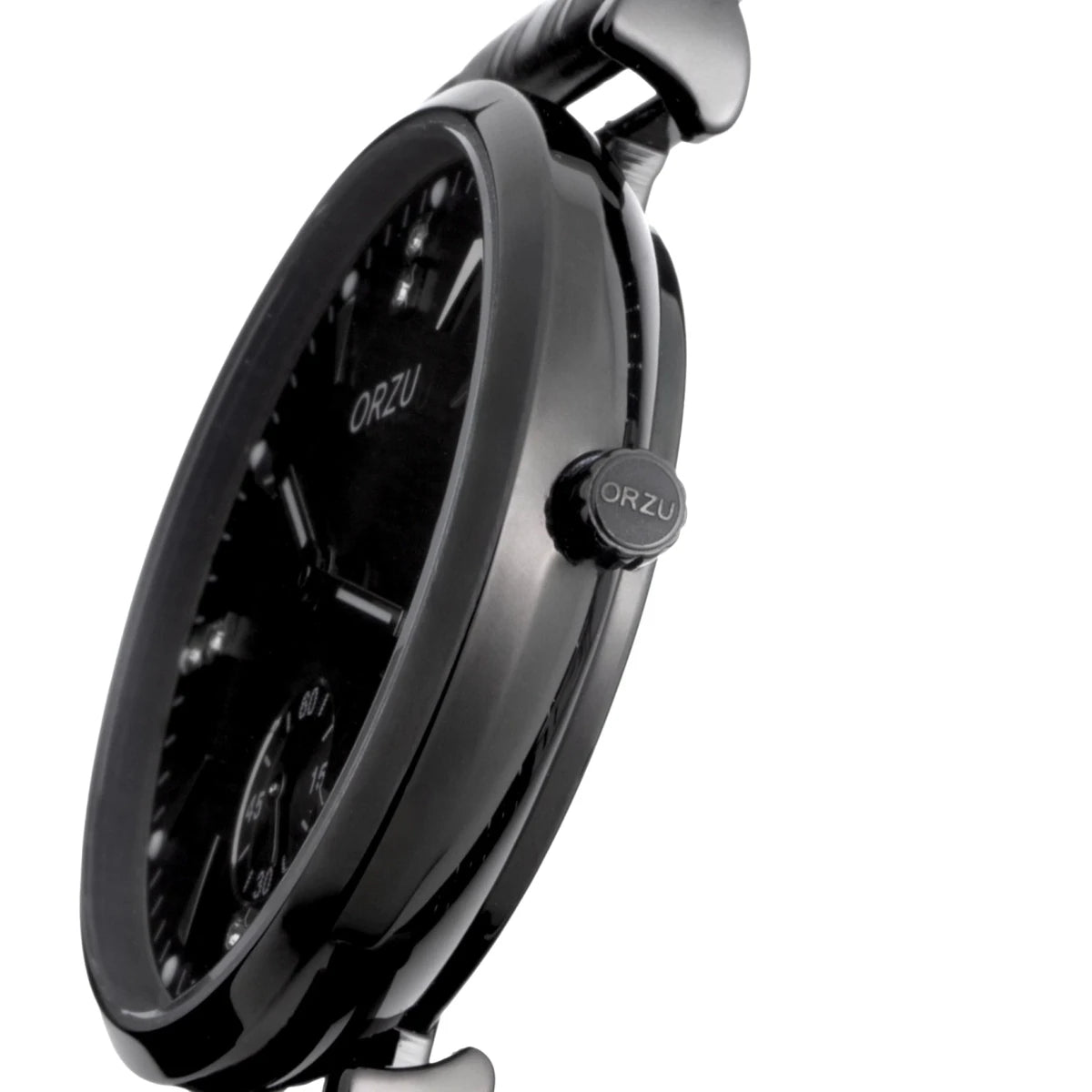 Orzu Watches - ORZU Analog Off Set Black Dial Women's Watch