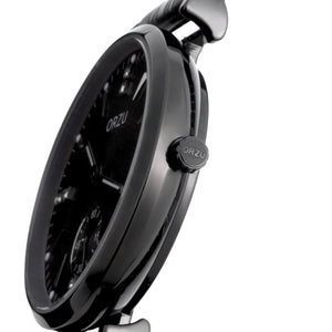 Orzu Watches - ORZU Analog Off Set Black Dial Women's Watch