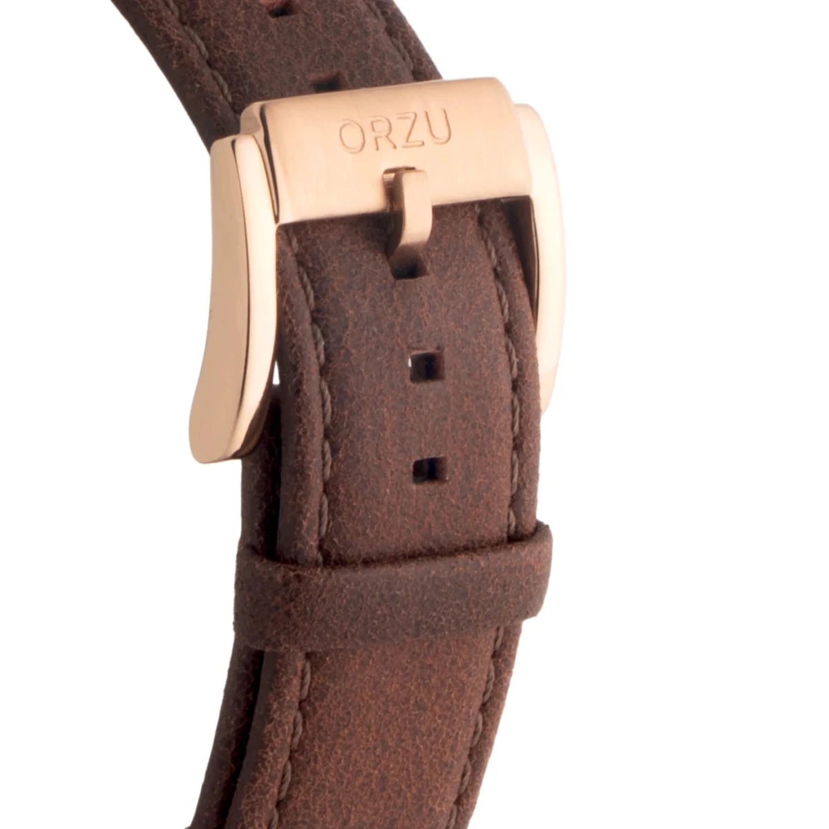 Orzu Watches - ORZU Analog Off Set Brown Dial Men's Watch