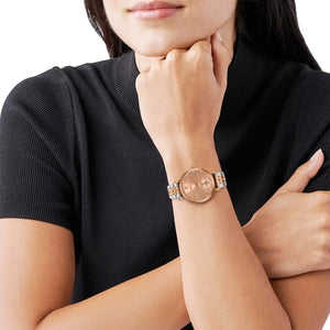Orzu Watches - ORZU Analog Off Set Rose Gold Dial Women's Watch