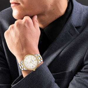 Orzu Watches - ORZU Analog Off Set White Dial Men's Watch