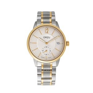 Orzu Watches - ORZU Analog Off Set White Dial Men's Watch