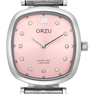Orzu Watches - ORZU Analog Pink Tonneau Dial Women's Watch