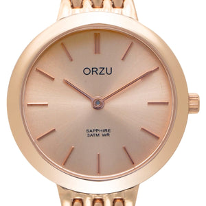 Orzu Watches - ORZU Analog Rose Gold Dial Women's Watch