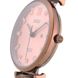 Orzu Watches - ORZU Analog Rose Gold Dial Women's Watch