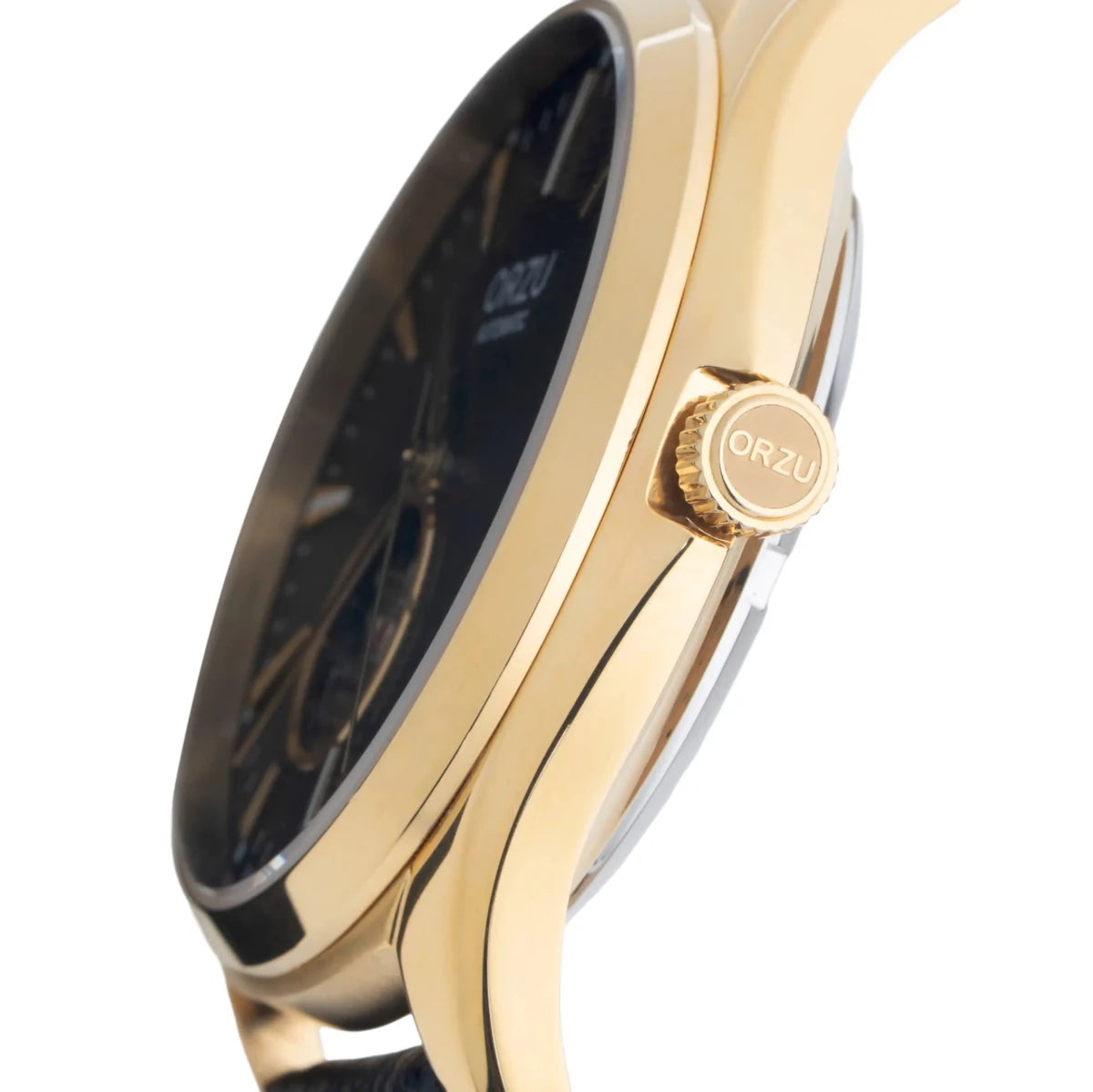Orzu Watches - ORZU Automatic Black Dial Men's Watch