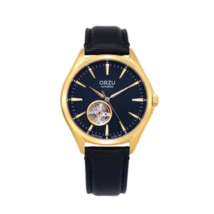 Orzu Watches - ORZU Automatic Black Dial Men's Watch