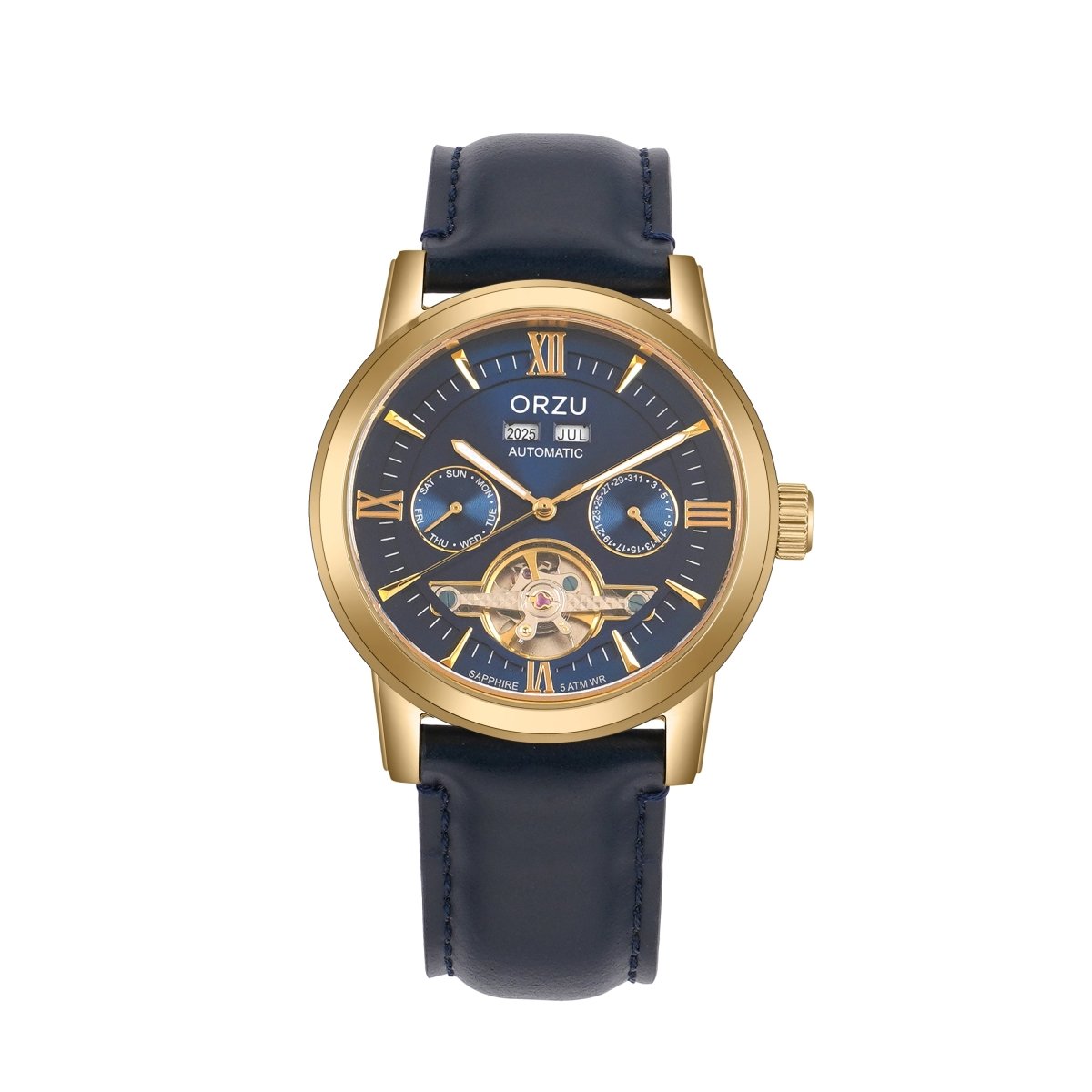 Orzu Watches - ORZU Automatic Blue Dial Men's Watch