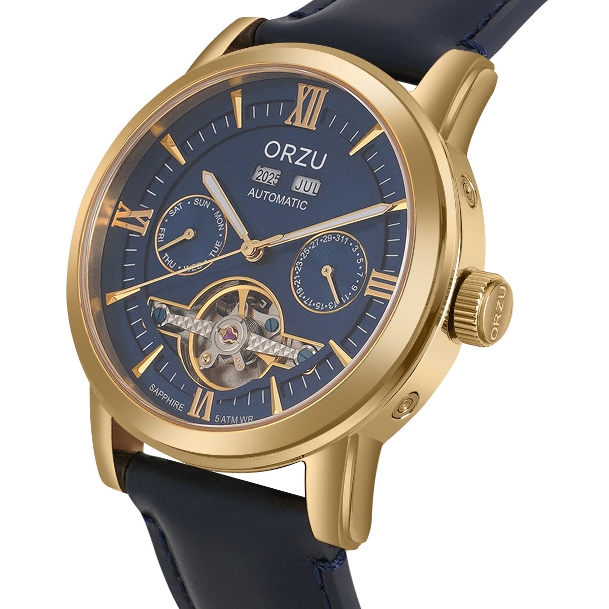 Orzu Watches - ORZU Automatic Blue Dial Men's Watch