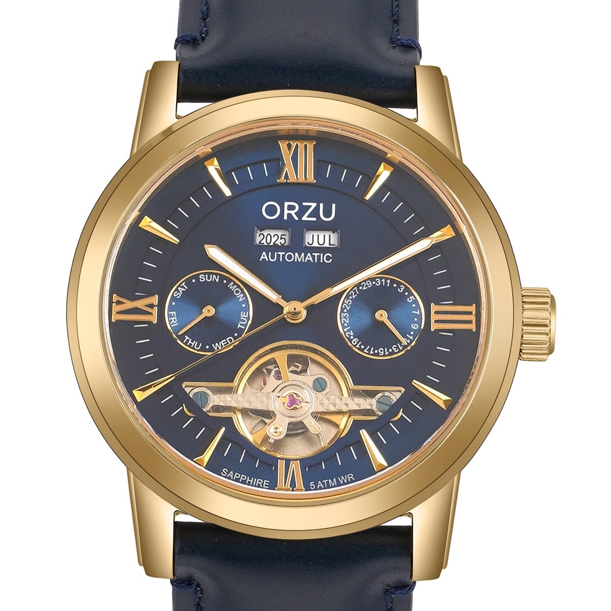 Orzu Watches - ORZU Automatic Blue Dial Men's Watch