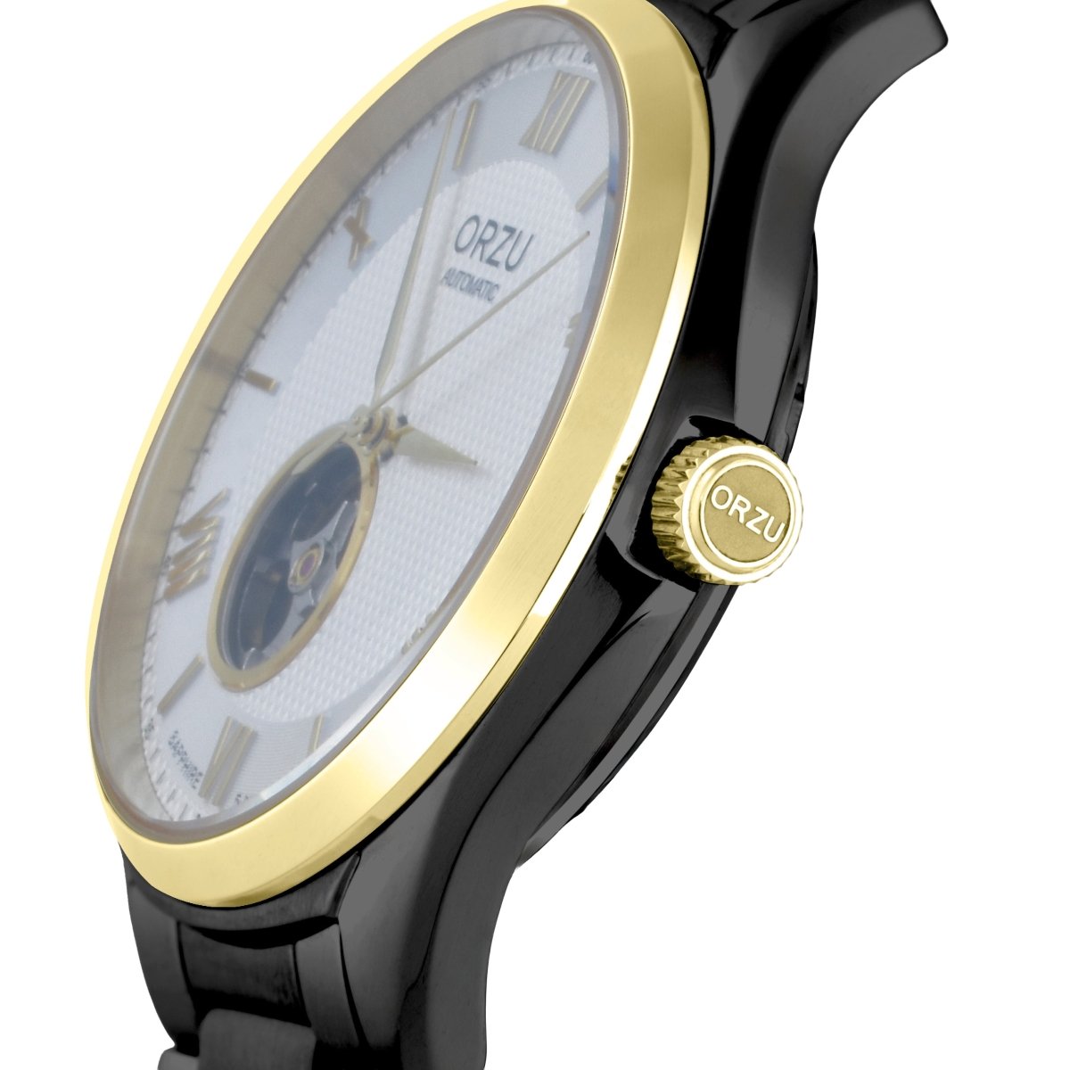 Orzu Watches - ORZU Automatic White Dial Men's Watch