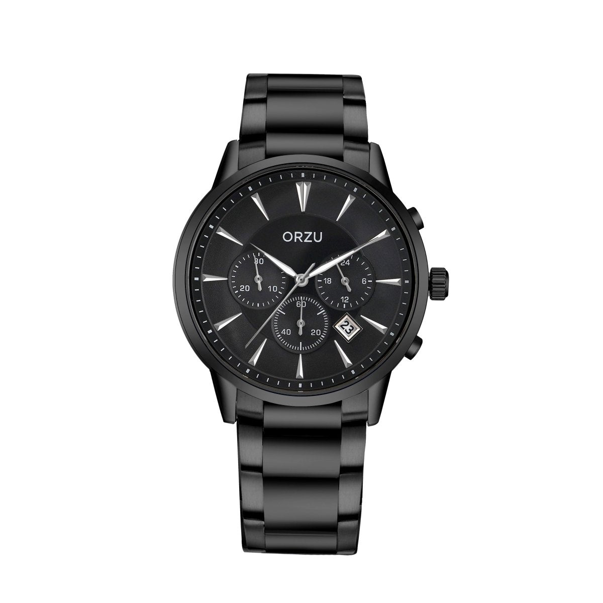 Orzu Watches - ORZU Chronograph Black Dial Men's Watch