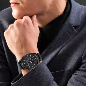 Orzu Watches - ORZU Chronograph Black Dial Men's Watch