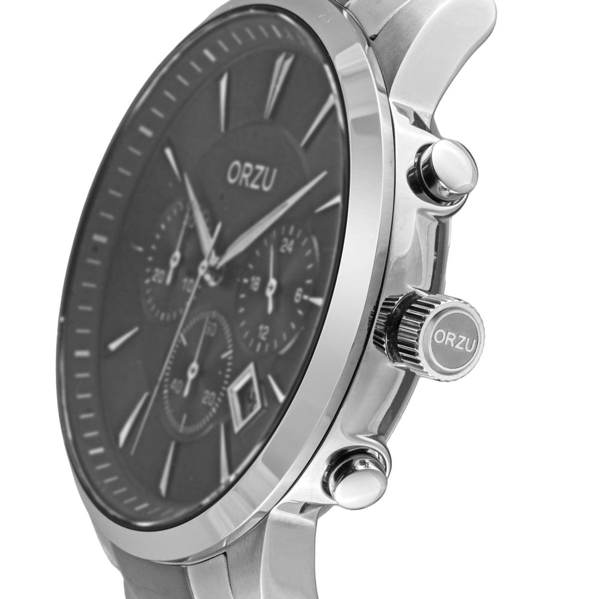 Orzu Watches - ORZU Chronograph Black Dial Men's Watch