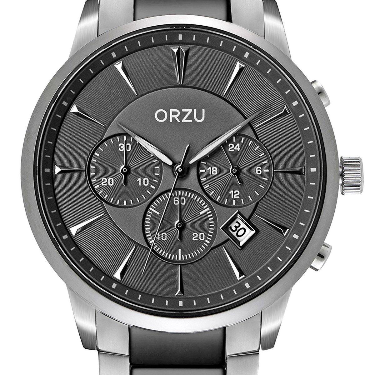 Orzu Watches - ORZU Chronograph Black Dial Men's Watch