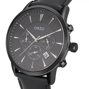 Orzu Watches - ORZU Chronograph Black Dial Men's Watch