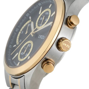 Orzu Watches - ORZU Chronograph Black Dial Men's Watch