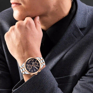 Orzu Watches - ORZU Chronograph Black Dial Men's Watch