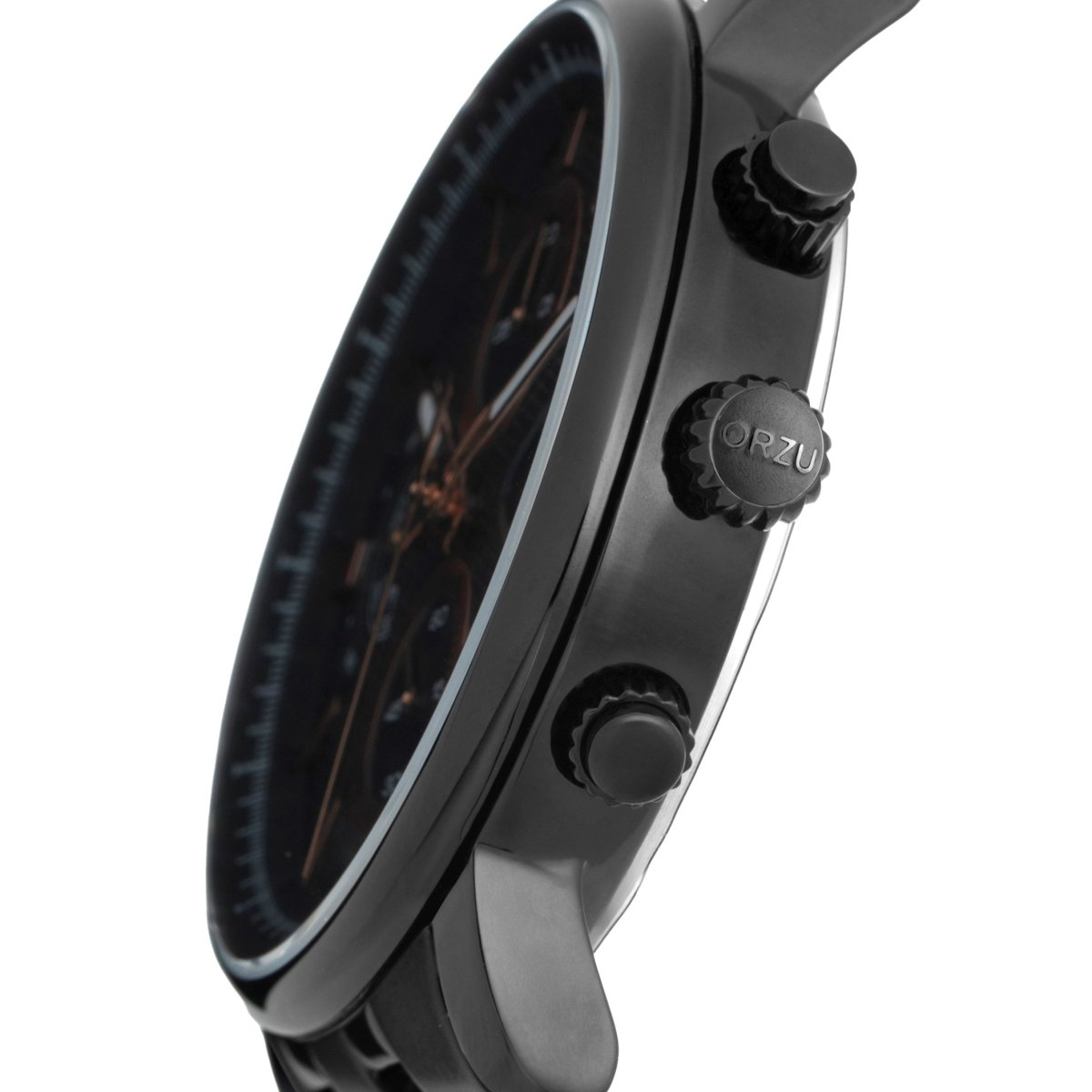Orzu Watches - ORZU Chronograph Black Dial Men's Watch