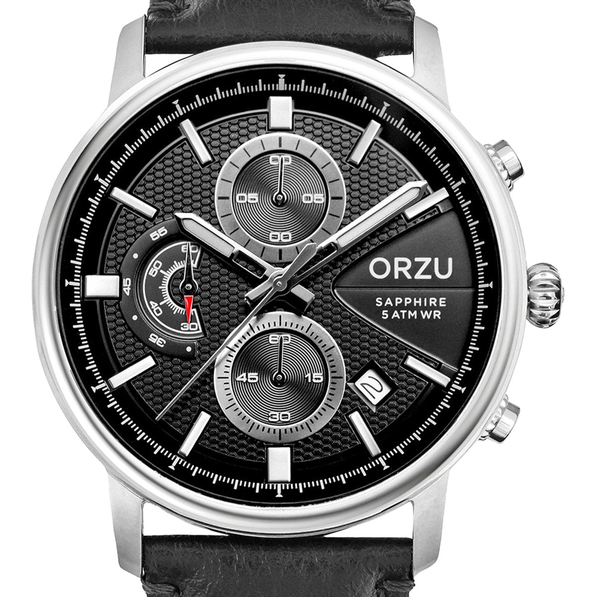 Orzu Watches - ORZU Chronograph Black Dial Men's Watch