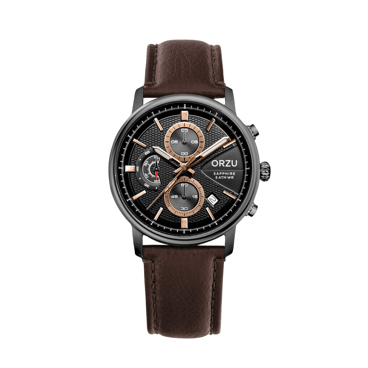 Orzu Watches - ORZU Chronograph Black Dial Men's Watch