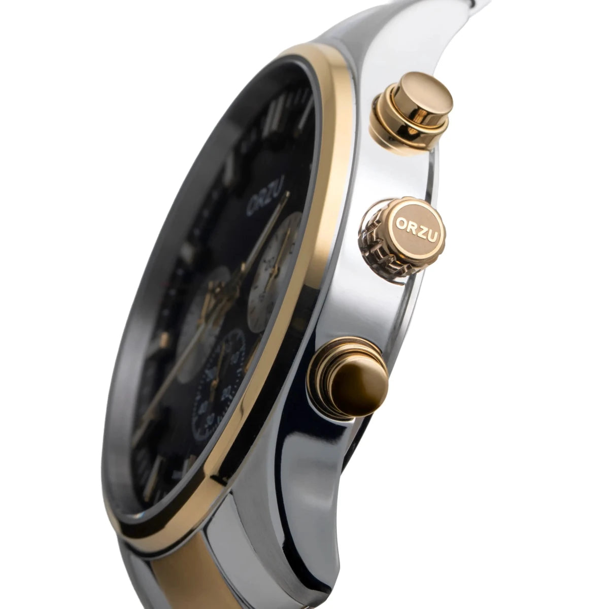 Orzu Watches - ORZU Chronograph Black Dial Men's Watch
