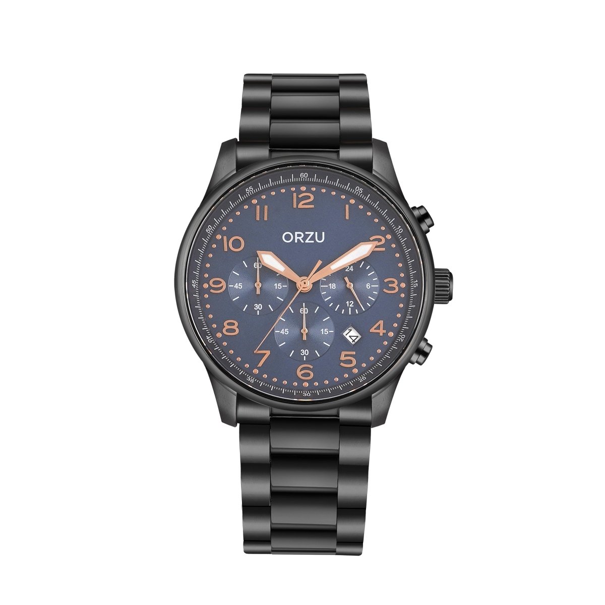 Orzu Watches - ORZU Chronograph Blue Dial Men's Watch