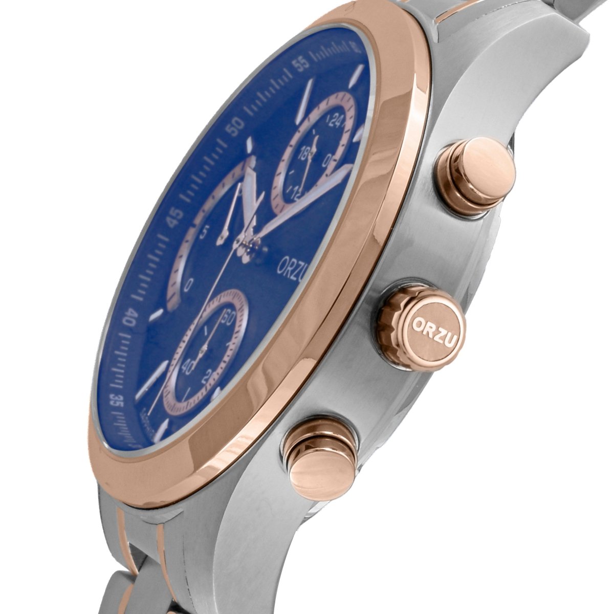 Orzu Watches - ORZU Chronograph Blue Dial Men's Watch
