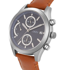 Orzu Watches - ORZU Chronograph Blue Dial Men's Watch