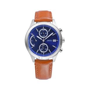 Orzu Watches - ORZU Chronograph Blue Dial Men's Watch