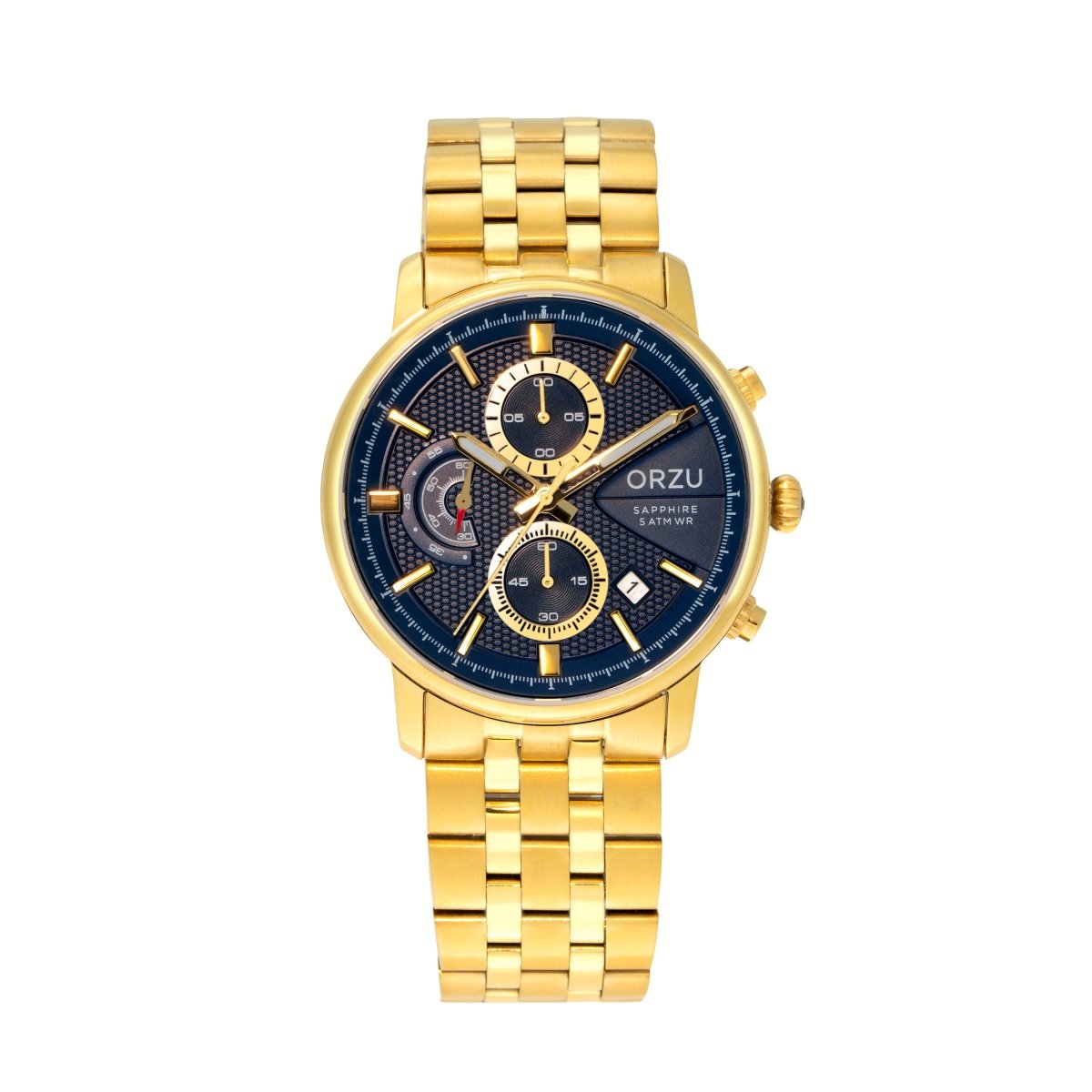 Orzu Watches - ORZU Chronograph Blue Dial Men's Watch