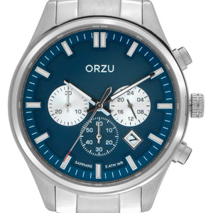 Orzu Watches - ORZU Chronograph Blue Dial Men's Watch