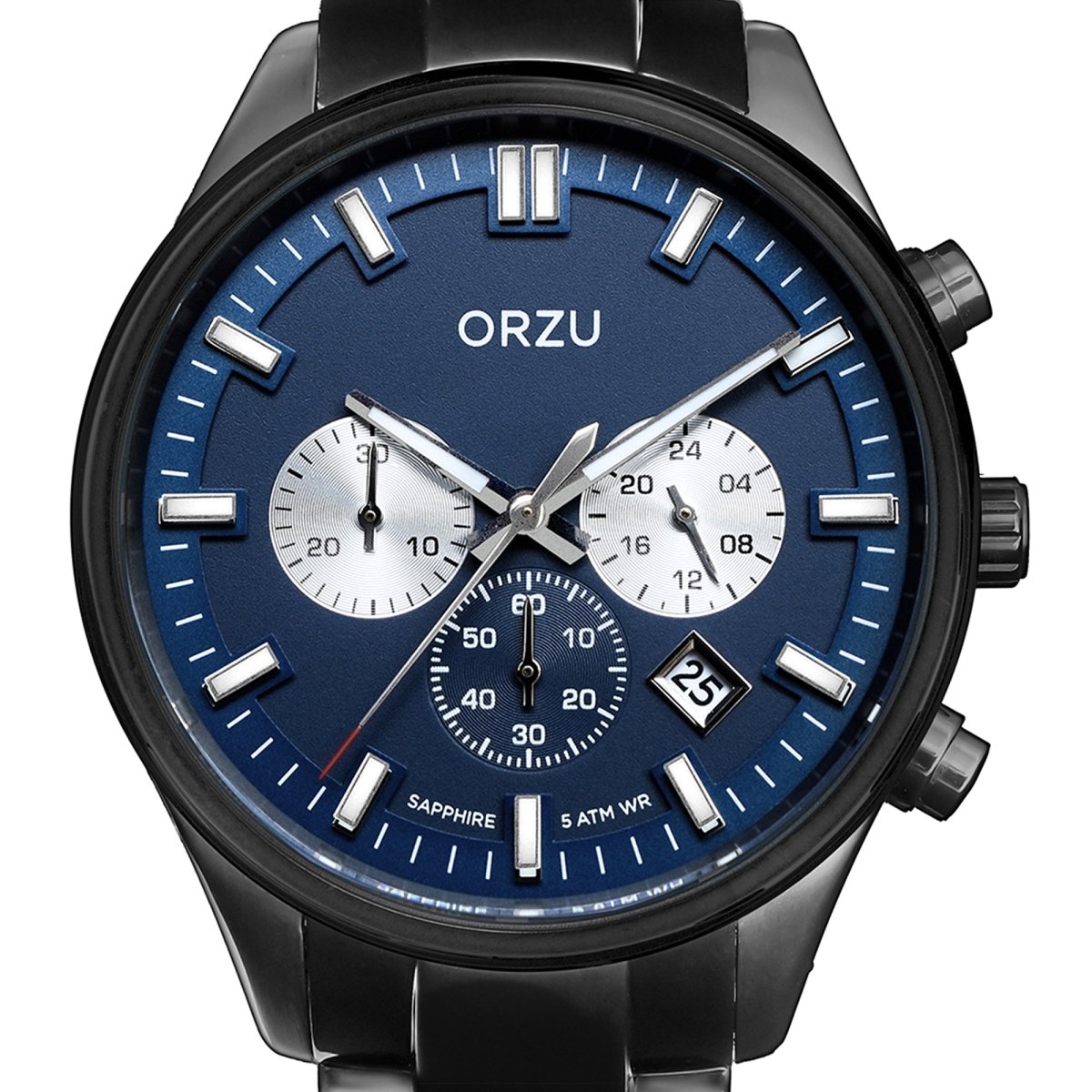 Orzu Watches - ORZU Chronograph Blue Dial Men's Watch