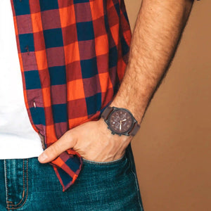 Orzu Watches - ORZU Chronograph Brown Dial Men's Watch