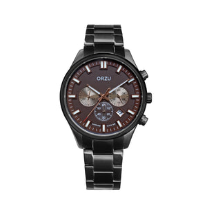 Orzu Watches - ORZU Chronograph Brown Dial Men's Watch