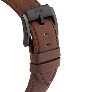 Orzu Watches - ORZU Chronograph Brown Dial Men's Watch