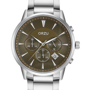 Orzu Watches - ORZU Chronograph Green Dial Men's Watch