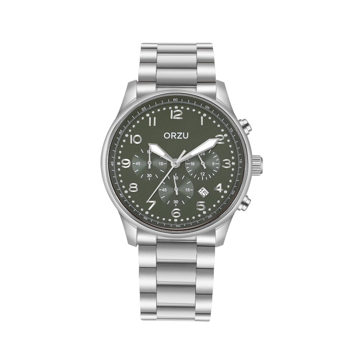 Orzu Watches - ORZU Chronograph Green Dial Men's Watch