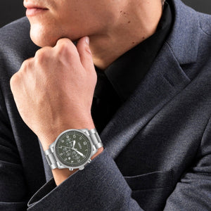 Orzu Watches - ORZU Chronograph Green Dial Men's Watch