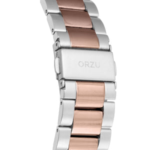 Orzu Watches - ORZU Chronograph White Dial Men's Watch