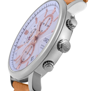 Orzu Watches - ORZU Chronograph White Dial Men's Watch