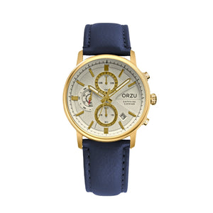 Orzu Watches - ORZU Chronograph White Dial Men's Watch