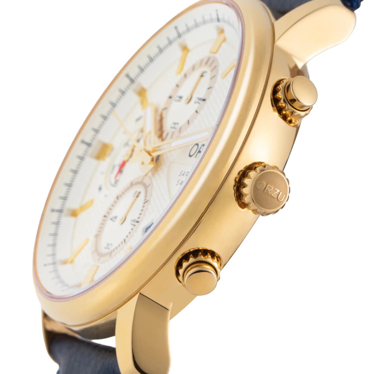 Orzu Watches - ORZU Chronograph White Dial Men's Watch