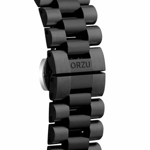 Orzu Watches - ORZU Multifunction Black Dial Men's Watch