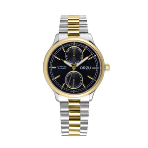 Orzu Watches - ORZU Multifunction Black Dial Men's Watch