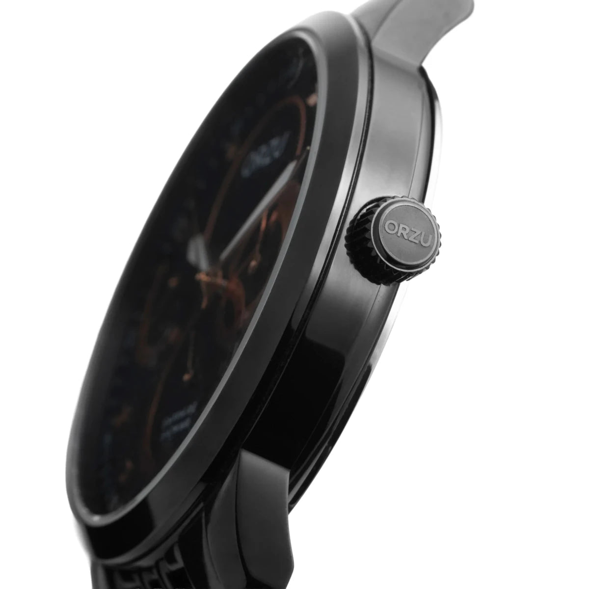 Orzu Watches - ORZU Multifunction Black Dial Men's Watch