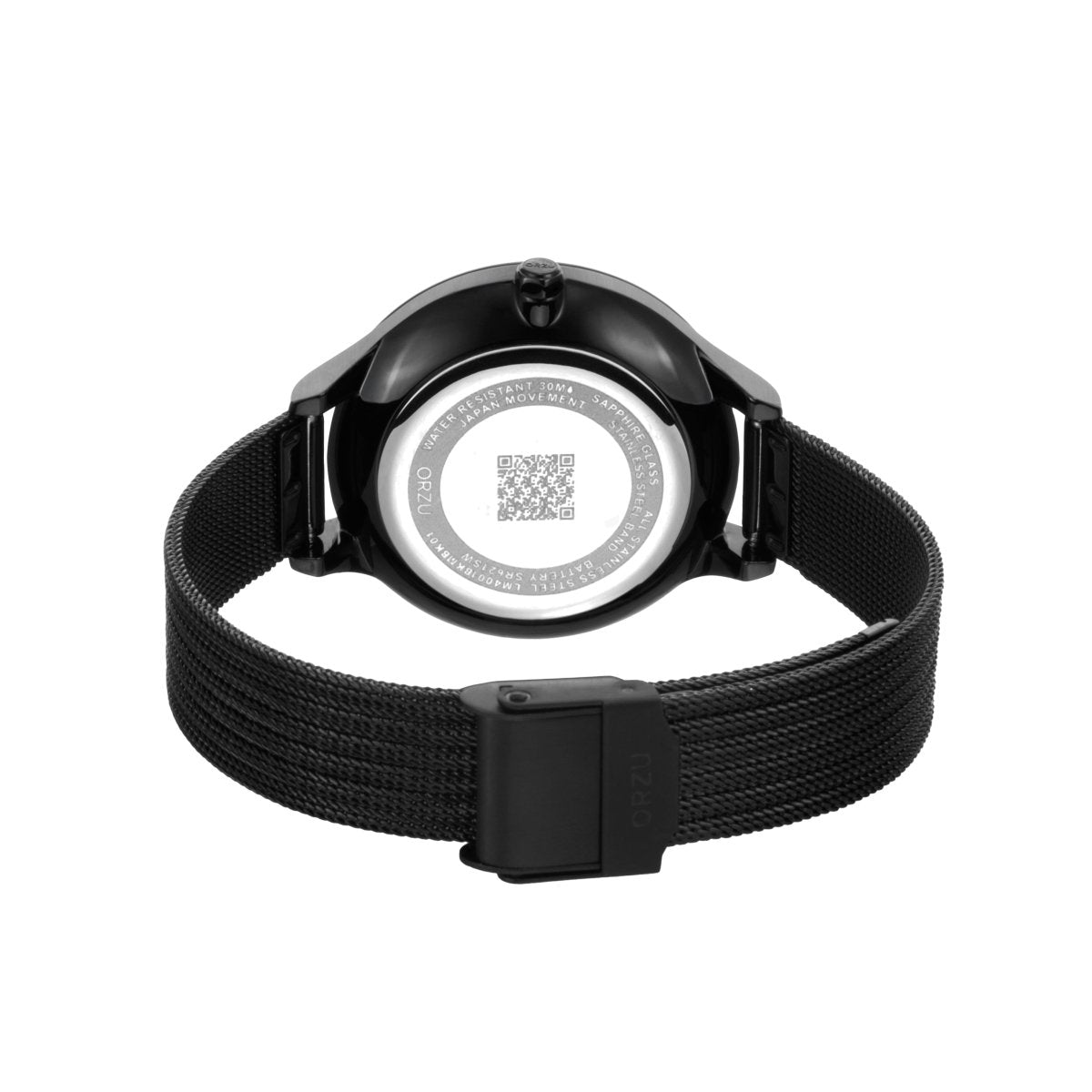 Orzu Watches - ORZU Multifunction Black Dial Women's Watch